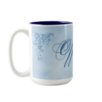 Officiant Coffee Mug- Large: Sky Blue Elegance by LifeOverHere Officiant Coffee Mug- Large: Sky Blue Elegance