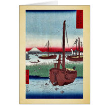 Offing of Tsukuda by Ando,Hiroshige Cards