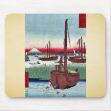 Offing of Tsukuda by Ando,Hiroshige Mouse Pad