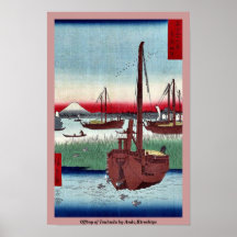 Offing of Tsukuda by Ando,Hiroshige Poster