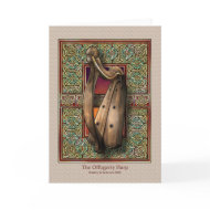 Offogerty Harp Greeting Card card