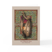 Offogerty Harp Greeting Card by Ars_Celtica Offogerty Harp Greeting Card