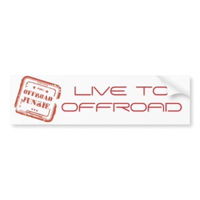 Offroad Bumper Stickers