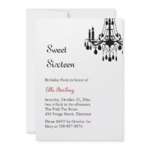 Offset Grand Ballroom Birthday Invitation (white)