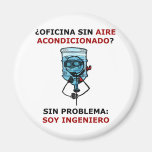 ¿oficina sin aire acondicionado? imán de frigorífico