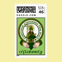 O'Flaherty Clan Motto Postage Stamps