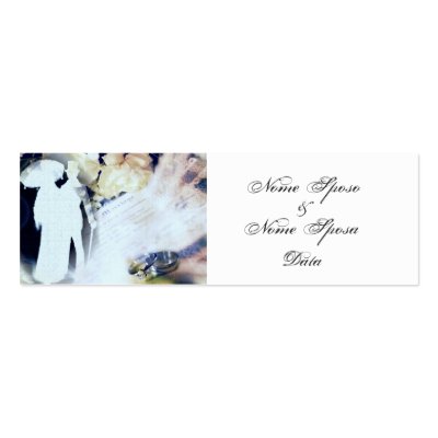 Oggi Sposi - Italian Wedding Favor Business Card Template by elenaind