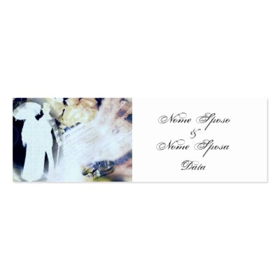 Oggi Sposi Italian Wedding Favor Business Card Template by elenaind