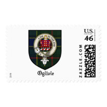Ogilvie Clan Crest Badge Tartan Postage Stamp