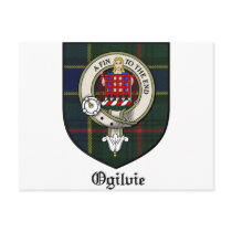 Ogilvie Clan Crest Badge Tartan Postcards
