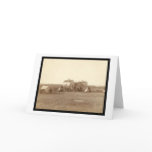 Oglala School & Indian Camp Pine Ridge SD 1891 Greeting Card