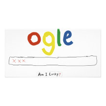 ogle_am i lucky customized photo card