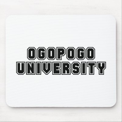 Ogopogo University Mouse Mat by dustin1175