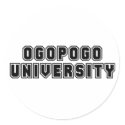 Ogopogo University stickers