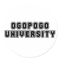 Ogopogo University stickers by dustin1175 Ogopogo University stickers
