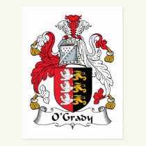 O'Grady Family Crest Postcard
