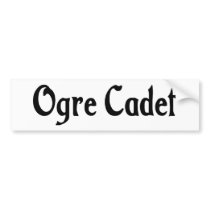 Ogre Cadet Bumper Sticker