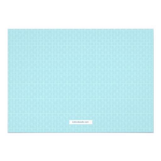 Oh Baby Blue | Orange Modern Baby Shower Custom Invitation