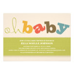 OH BABY! | COLORFUL BABY SHOWER INVITATION