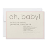 oh baby! custom invite