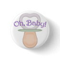 Oh, Baby! Pacifier Design buttons by JaZilla Oh, Baby! Pacifier Design buttons