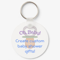 Oh, Baby! Pacifier Design keychains by JaZilla Oh, Baby! Pacifier Design keychains