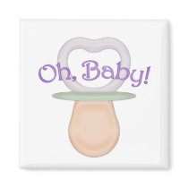 Oh, Baby! Pacifier Design Refrigerator Magnets