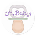 Oh, Baby! Pacifier Design stickers by JaZilla Oh, Baby! Pacifier Design stickers