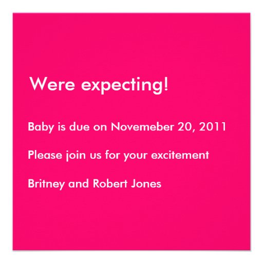 Oh Baby Pregnancy Announcement