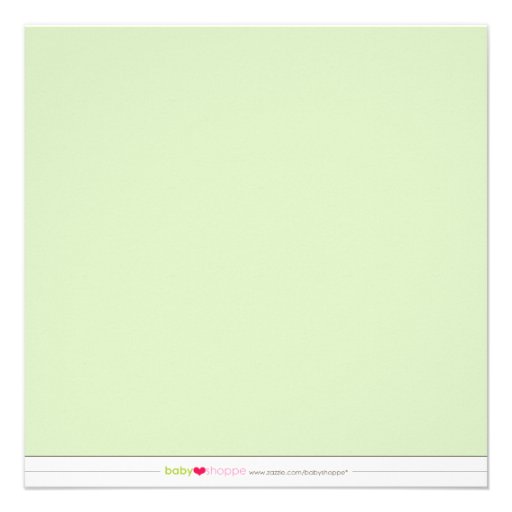 Oh, Baby! Swirly Baby Shower Invitation (mint)
