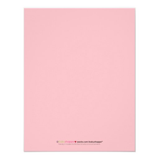 Oh, Baby! Swirly Baby Shower Invitation (pink)