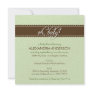 Oh, Baby! Swirly Baby Shower Invitation (sage)