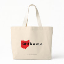 (OH)bama - Red and Black Tote Bag