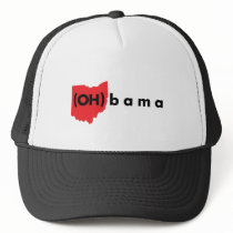 (OH)bama - Red and Black Mesh Hats