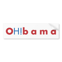 OH!bama - Red & Blue Bumper Sticker
