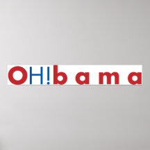 OH!bama - Red & Blue Poster