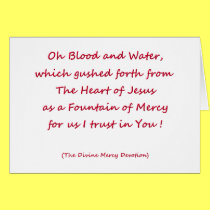 Oh Blood and Water ... cards