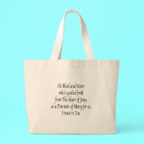 Oh Blood and Water - St. Faustina bags by Artists4God Oh Blood and Water - St. Faustina bags