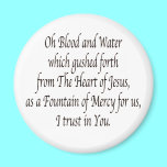 Oh Blood and Water - St. Faustina magnets