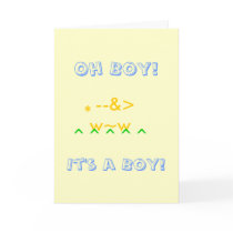 Oh Boy!  It's a Boy! Greeting Cards