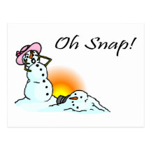 ¡Oh broche! (Sr. de fusión Snowman) Postales