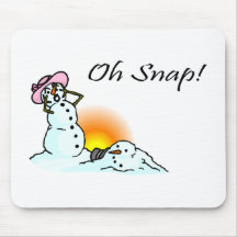 ¡Oh broche! (Sr. de fusión Snowman) Alfombrilla De Ratón