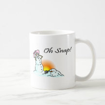 ¡Oh broche! (Sr. de fusión Snowman) Taza De Café
