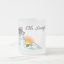 ¡Oh broche! (Sr. de fusión Snowman) Tazas