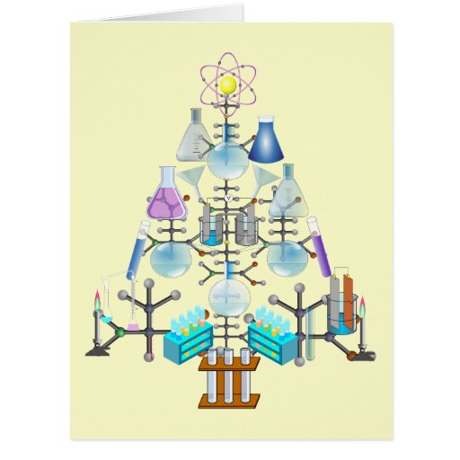 Oh Chemistry, Oh Chemist Tree Large Greeting Card | Zazzle