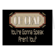 Oh Crap Greeting Cards