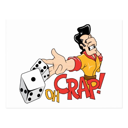 Oh Crap Craps Table Dice Game Humor Postcard Zazzle
