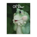 Oh Dear Frog- customize for any occasion Postcards