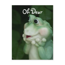Oh Dear Frog- customize for any occasion Postcards
