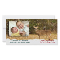 Oh Deer it christmas photo card photo cards